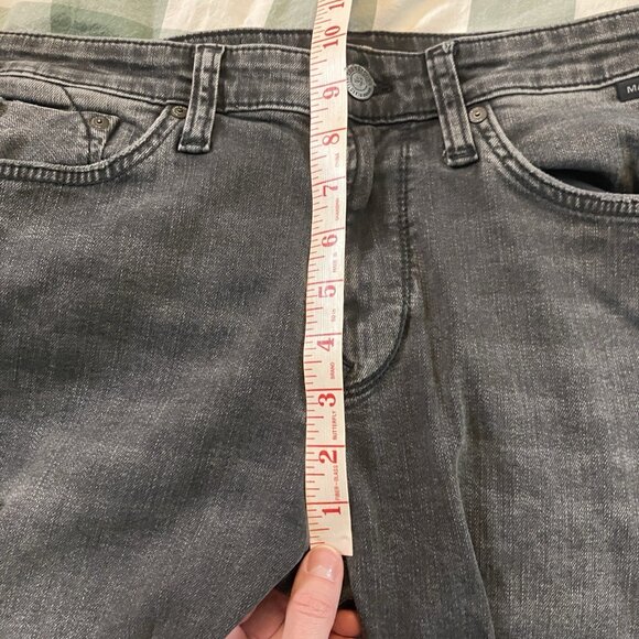 Mavi Marcus Slim Straight Jeans Mens 32 Black Distressed - Picture 11 of 11